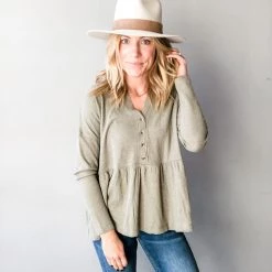 In Loom Clothing Waffle Knit Babydoll Top 7 In Loom Clothing Waffle Knit Babydoll Top