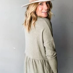 In Loom Clothing Waffle Knit Babydoll Top 6 In Loom Clothing Waffle Knit Babydoll Top