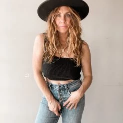 Lush Clothing Mariah Crop Knit Tank