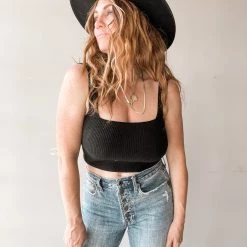 Lush Clothing Mariah Crop Knit Tank