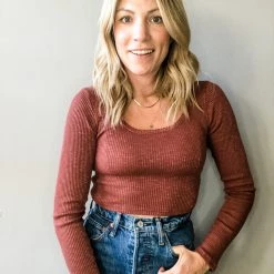 Audrey 3+1 Clothing Sissy Long Sleeve Crop