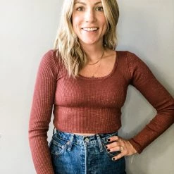 Audrey 3+1 Clothing Sissy Long Sleeve Crop