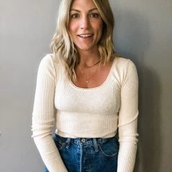 Audrey 3+1 Clothing Sissy Long Sleeve Crop