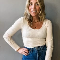 Audrey 3+1 Clothing Sissy Long Sleeve Crop