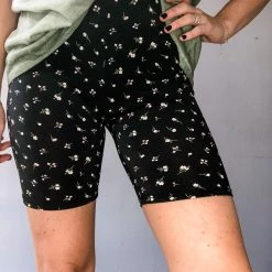 Audrey 3+1 Itsy Floral Biker Shorts Clothing