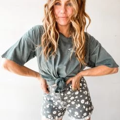 Audrey 3+1 Flower Power Denim Shorts