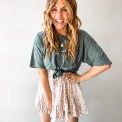 Audrey 3+1 Clothing Farmers Market Ruffle Skirt