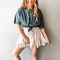 Audrey 3+1 Clothing Farmers Market Ruffle Skirt
