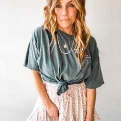 Audrey 3+1 Clothing Farmers Market Ruffle Skirt