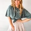 Audrey 3+1 Clothing Farmers Market Ruffle Skirt