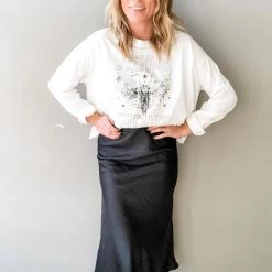 Audrey 3+1 Sunset Midi Skirt