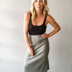 Wishlist Carpinteria Rib Midi Skirt Clothing