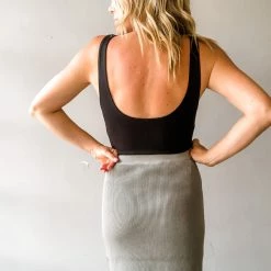 Wishlist Carpinteria Rib Midi Skirt Clothing