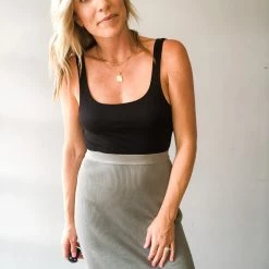 Wishlist Carpinteria Rib Midi Skirt Clothing