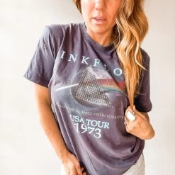 Bricky Clothing Pink Floyd Custom Embellished Tee