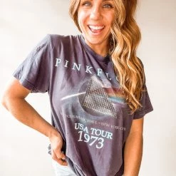 Bricky Clothing Pink Floyd Custom Embellished Tee