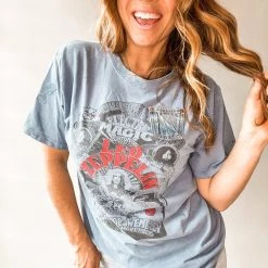 Bricky Led Zeppelin Custom Denim Pocket Tee