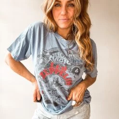 Bricky Led Zeppelin Custom Denim Pocket Tee