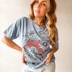 Bricky Led Zeppelin Custom Denim Pocket Tee
