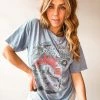 Bricky Led Zeppelin Custom Denim Pocket Tee