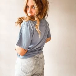 Bricky Led Zeppelin Custom Denim Pocket Tee