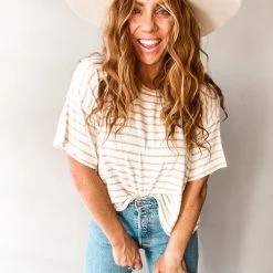 Audrey 3+1 Earn Your Stripes Top Clothing