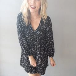 Audrey 3+1 Salt & Speckles Babydoll Dress Clothing