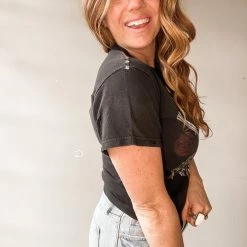 Bricky Guns N Roses Embellished Tee