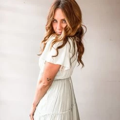 In Loom Clothing Sage Cantina Midi Dress