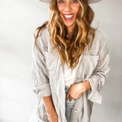 Trend Notes My Boyfreinds Button Up