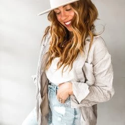 Trend Notes My Boyfreinds Button Up