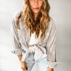 Trend Notes My Boyfreinds Button Up