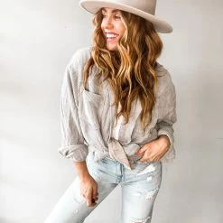 Trend Notes My Boyfreinds Button Up