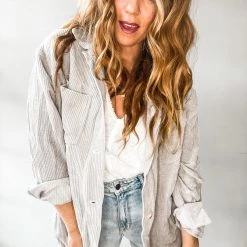 Trend Notes My Boyfreinds Button Up