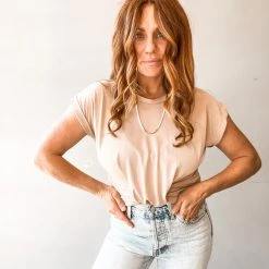 Lush Clothing Bianca Twist Front Muscle Tee