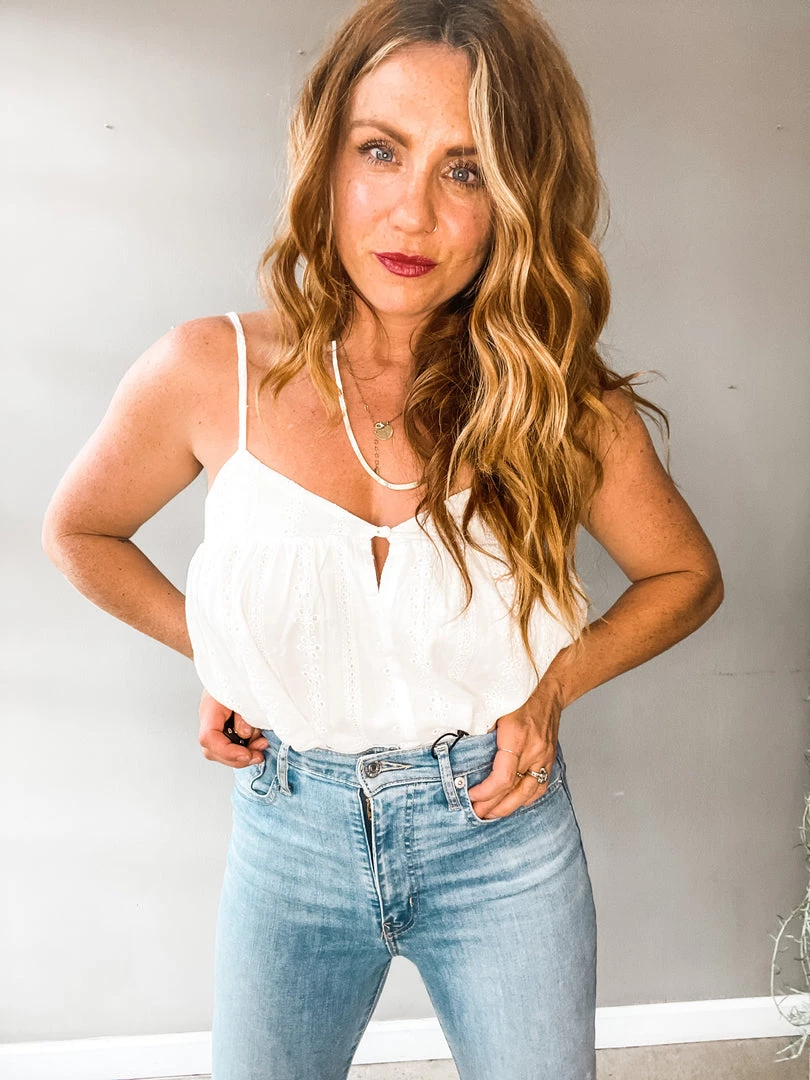 Dress Forum French Girl Eyelet Cami Top 2 Dress Forum French Girl Eyelet Cami Top