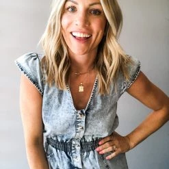 Promesa Dancing In Denim Romper