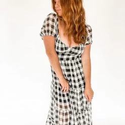 Mable Waverly Gingham Midi Dress Clothing