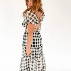 Mable Waverly Gingham Midi Dress Clothing