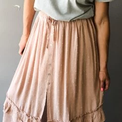 Promesa Sun Flare Midi Skirt Clothing