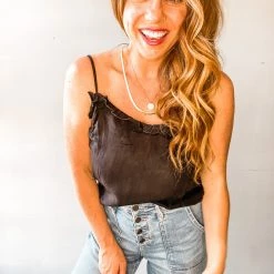 Listicle Rita Ruffle Tank Clothing