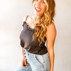 Listicle Rita Ruffle Tank Clothing