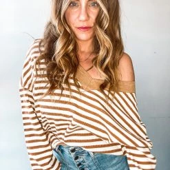 Listicle Clothing Seeing Stripes Waffle Knit Top