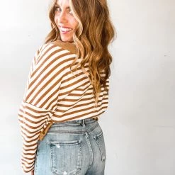 Listicle Clothing Seeing Stripes Waffle Knit Top