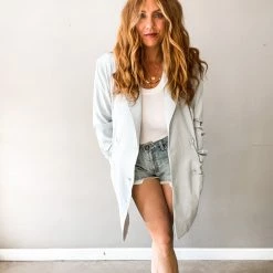 Trend Notes Outdoor Dining Blazer Clothing