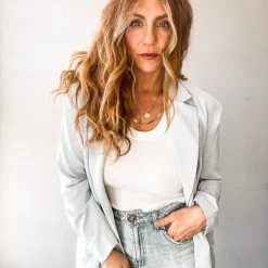 Trend Notes Outdoor Dining Blazer Clothing