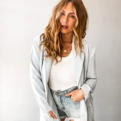 Trend Notes Outdoor Dining Blazer Clothing