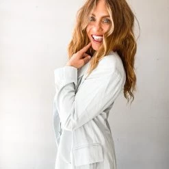 Trend Notes Outdoor Dining Blazer Clothing