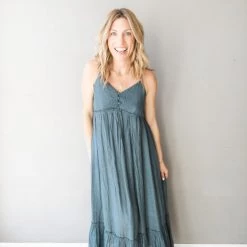 Listicle Clothing Green Gables Maxi Dress