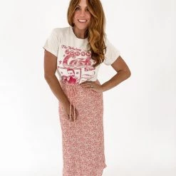 Audrey 3+1 Daisy If Ya Do Midi Skirt Clothing